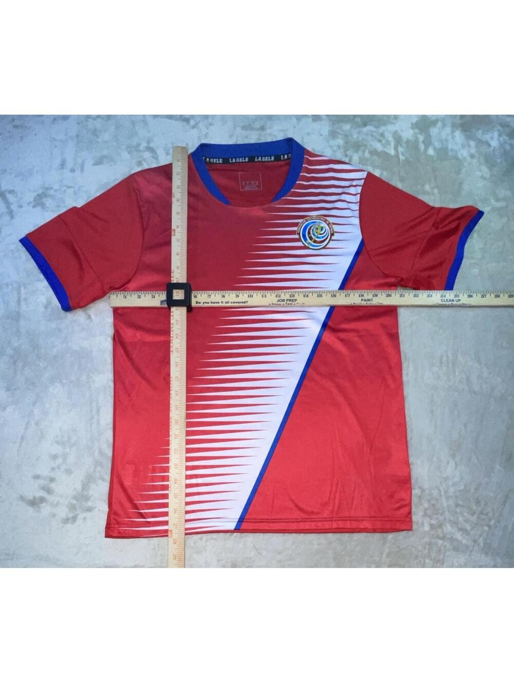 Costa Rica Soccer Jersey La Sele Men’s Size Medium Short Sleeve Red Shirt - Picture 8 of 11